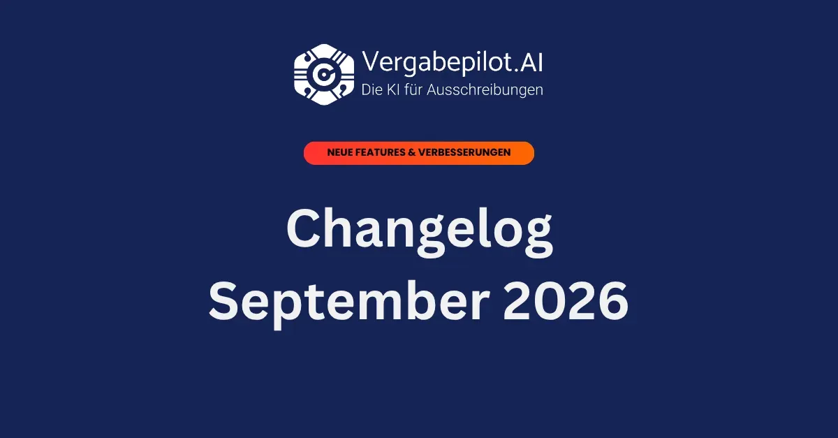 Vergabepilot-Update September 2026: Was zuletzt dazugekommen ist