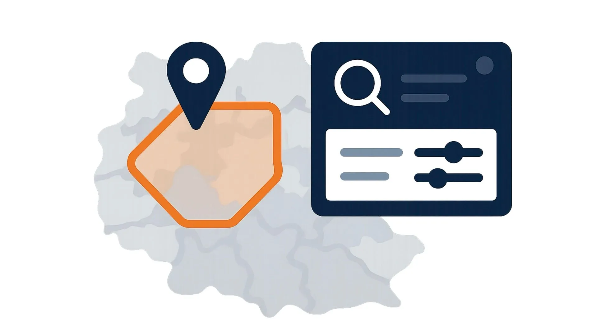 Screenshot der regionalen Ausschreibungssuche in Vergabepilot.AI – Karte mit Umkreissuche und Option „Suchgebiet zeichnen“ zur Filterung von Ausschreibungen nach individuellem Suchgebiet rund um Hannover